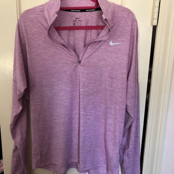 Nike Tops - Pink 3/4 Zip Nike Dri-Fir Running Pullover